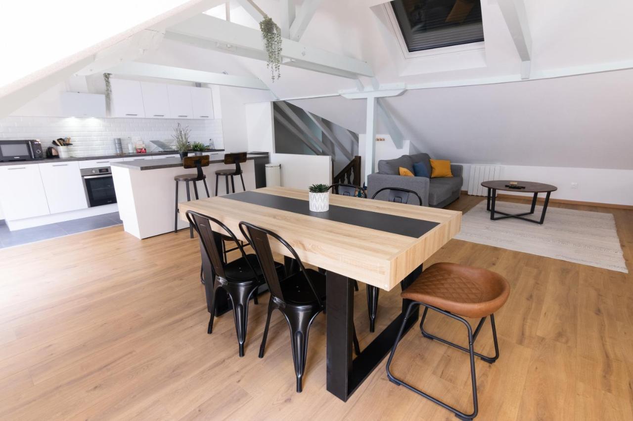 Appartement Atypique Proche Gare/ Dans L'Hyper-Centre Spacieux Pour 6P Au Coeur De Mulhouse Buitenkant foto