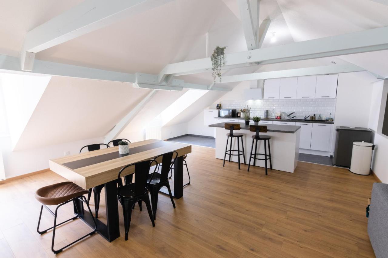 Appartement Atypique Proche Gare/ Dans L'Hyper-Centre Spacieux Pour 6P Au Coeur De Mulhouse Buitenkant foto